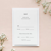 Marseille Wedding RSVP Card Karte