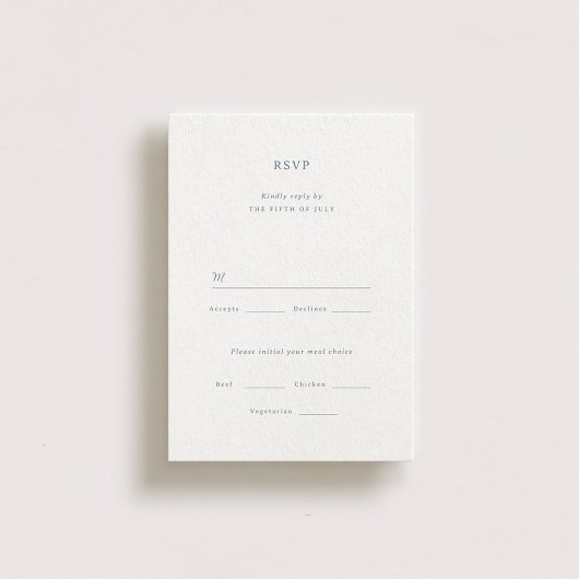 Marseille Wedding RSVP Card Karte