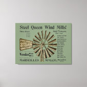 MARSEILLES ILLINOIS STAHL QUEEN WIND MILLS FARM LEINWANDDRUCK (Vorderseite)
