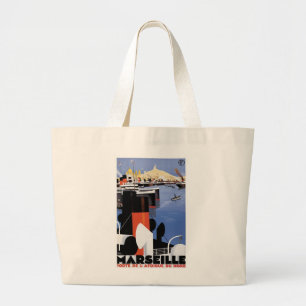 Marseilles Poster Jumbo Stoffbeutel