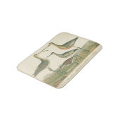 Marsh Bird Curlew Snipe Vogelbeobachtung Badematte (Schrägansicht)