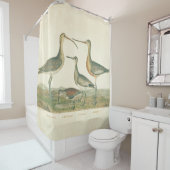 Marsh Bird Curlew Snipe Vogelbeobachtung Duschvorhang (Beispiel)