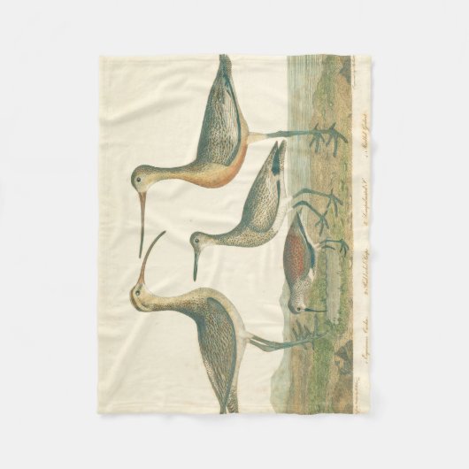 Marsh Bird Curlew Snipe Vogelbeobachtung Fleecedecke (Vorderseite)