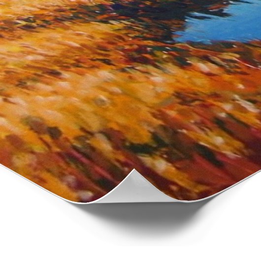 "Marsh & Clouds" Poster (Ecke)