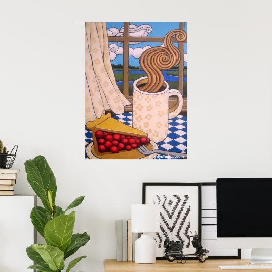 "Marsh & Clouds" Poster (Heimbüro)