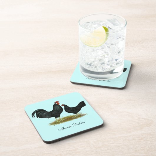 Marsh Daisy Chickens Getränkeuntersetzer (Rechte Seite)