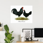 Marsh Daisy Chickens Poster (Heimbüro)