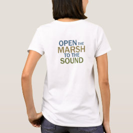 Marsh Estuary Shirt 1 mit Rückseite für Damen Edmo