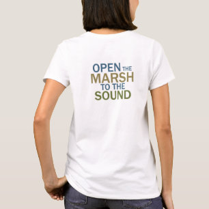 Marsh Estuary Shirt 1 mit Rückseite für Damen Edmo