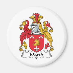 Marsh Familienwappen Magnet