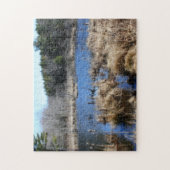 Marsh im Frühjahr Orton Effekt Natur Puzzle (Vertikal)