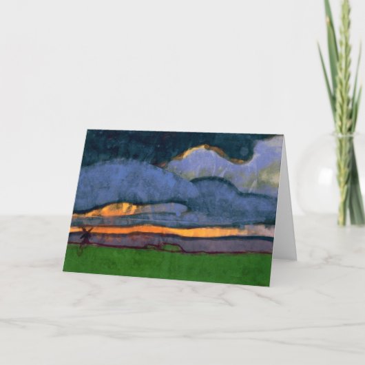 Marsh Landschaft mit einer Mühle | Emil Nolde | Karte (Vorderseite)