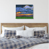 Marsh Landschaft mit einer Mühle | Emil Nolde | Leinwanddruck (Insitu (Schlafzimmer))