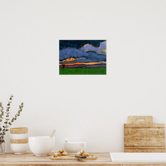 Marsh Landschaft mit einer Mühle | Emil Nolde | Poster (Küche)