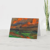 Marsh Landschaft unter roten Wolken | Emil Nolde | Karte (Vorderseite)