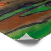 Marsh Landschaft unter roten Wolken | Emil Nolde | Poster (Ecke)