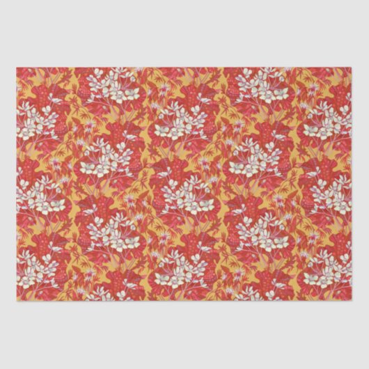 Marsh Marigold Wildblumen Buttercup Blume Rot Seidenpapier (Vorderseite)