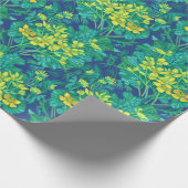 Marsh Marigold Wildblumen Gelbe Blumenmuster Geschenkpapier (Ecke)
