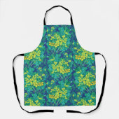 Marsh Marigold Wildblumen Gelbe Blumenmuster Schürze (Vorderseite)