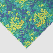 Marsh Marigold Wildblumen Gelbe Blumenmuster Seidenpapier (Detail)