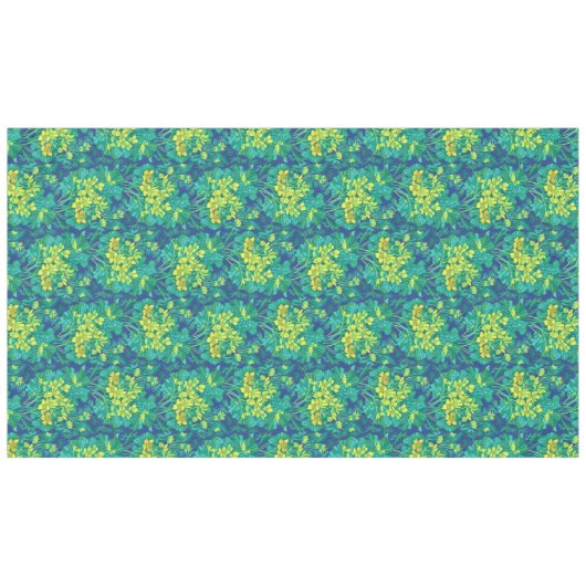 Marsh Marigold Wildblumen Gelbe Blumenmuster Tischdecke (Vorderseite (Horizontal))