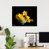 Marsh Marigolds, Stilllebenmalerei Poster (Heimbüro)