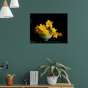 Marsh Marigolds, Stilllebenmalerei Poster