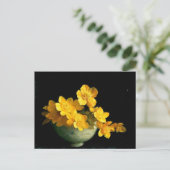 Marsh Marigolds, Stilllebenmalerei Postkarte (Stehend Vorderseite)