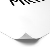 Marsh-meow Funny Cat Marshmallow PUn Poster (Ecke)