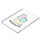 Marsh-miow-Funny Cat Marshmallow Pun Notizblock (Linke Seite)