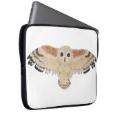 Marsh Owl Watercolor Bird Laptopschutzhülle (Vorne Rechts)
