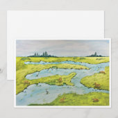 Marsh Postcard Feiertagskarte (Vorne/Hinten)