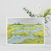 Marsh Postcard Feiertagskarte (Stehend Vorderseite)