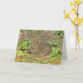Marsh Rabbit Note Karte (Gelbe Blume)