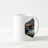 Marsh Refinery Lower Falls Innsmouth Vintage Trave Kaffeetasse (VorderseiteRechts)