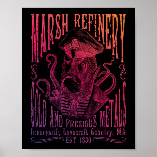Marsh Refining Company Innsmouth Lovecraft Poster (Vorne)