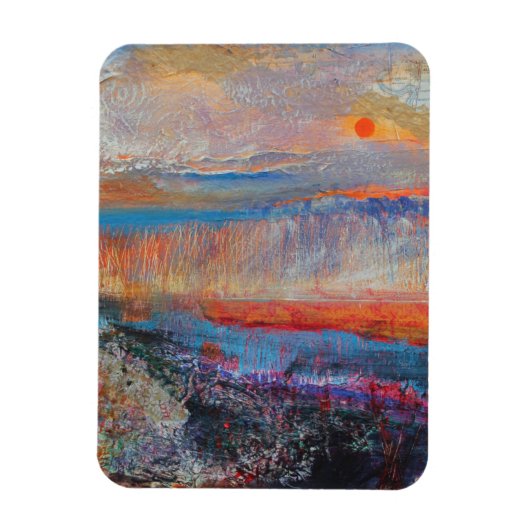 Marsh Sunset 2013 Magnet (Vertikal)