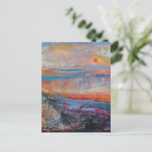 Marsh Sunset 2013 Postkarte (Stehend Vorderseite)