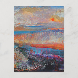 Marsh Sunset 2013 Postkarte