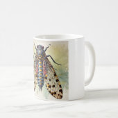 Marsh Treader Insect 180724IREF202 - Watercolor Kaffeetasse (VorderseiteRechts)