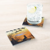 Marsh von Paul Bransom Glasuntersetzer (Schrägansicht)