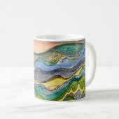 Marsh Watercolor auf Kaffee-Tasse Kaffeetasse (VorderseiteRechts)