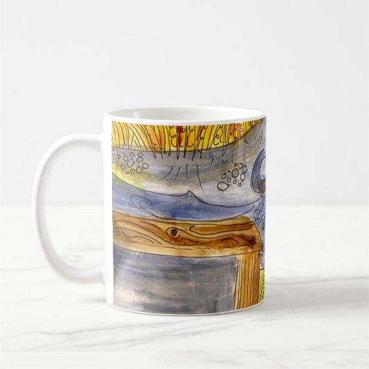 Marsh Watercolor auf Kaffee-Tasse Kaffeetasse (Links)