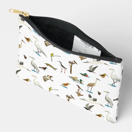 Marsh Wetlands Zipper Pouch Zubehörtasche (Offen)