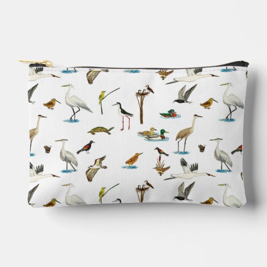 Marsh Wetlands Zipper Pouch Zubehörtasche (Vorderseite)
