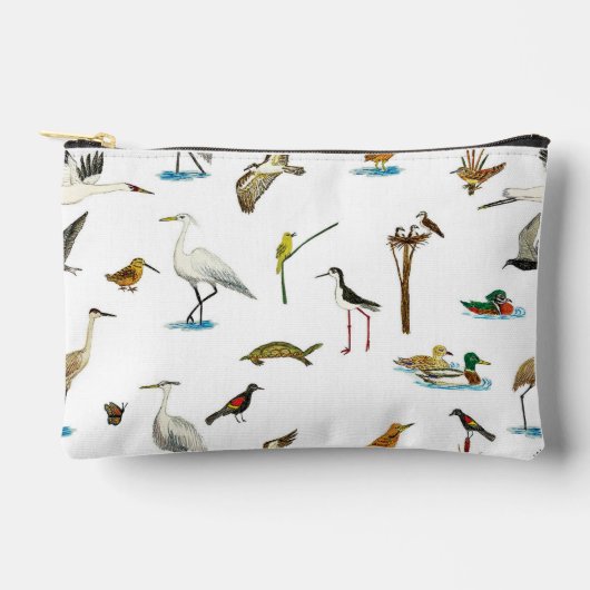 Marsh Wetlands Zipper Pouch Zubehörtasche (Vorderseite)