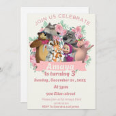 Marsha & Bear birthday invitation theme Einladung (Vorne/Hinten)