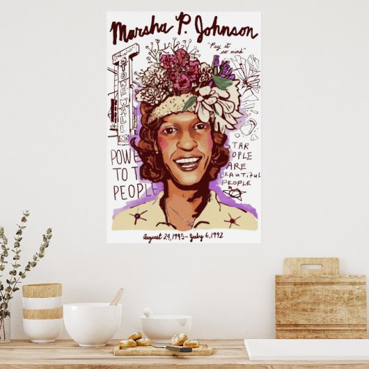 Marsha P Johnson Poster (Küche)