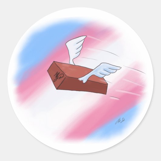 Marsha P. Johnson singt ihre Befürchtungen Runder Aufkleber (Vorderseite)