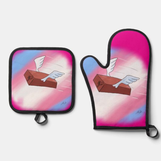 Marsha P. Johnson singt ihre Befürchtungen (voll) Ofenhandschuh & Topflappen-Set (Vorderseite)